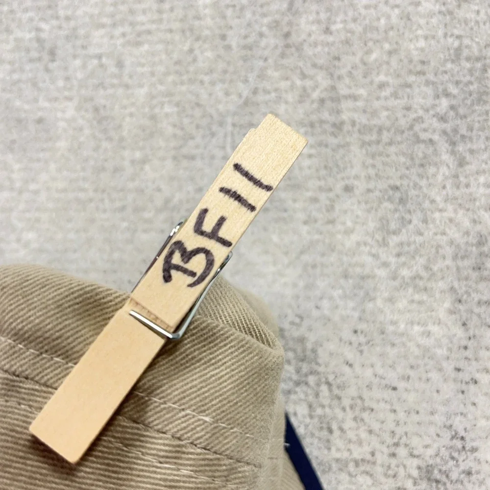 Vintage‎ Tommy Hilfiger Hat Cap Leather Strap Back Tan Blue Spell Out Basketball
